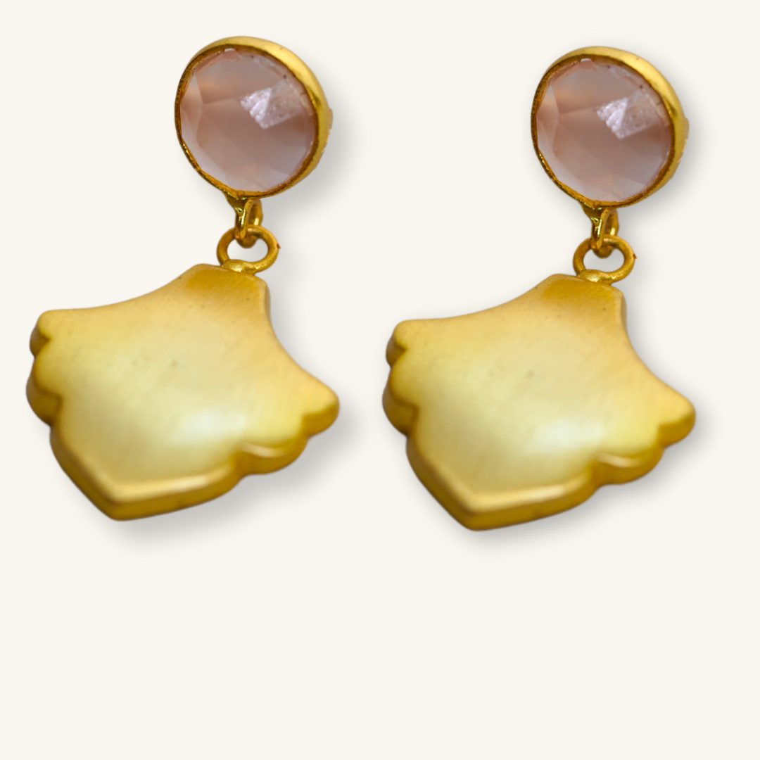 Santa Earrings | 18K Gold plated Silver Base Earrings