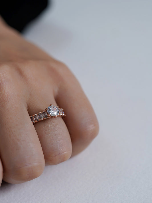 Love You Forever Ring | 18K Rose Gold Plated Adjustable Ring