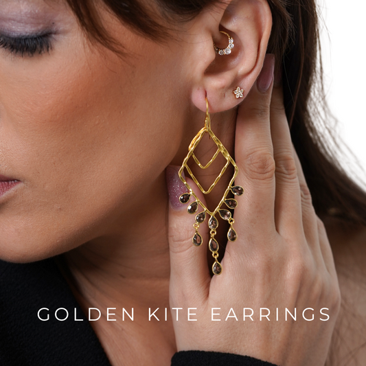 Golden Kite Earrings  | 18K Gold Plated