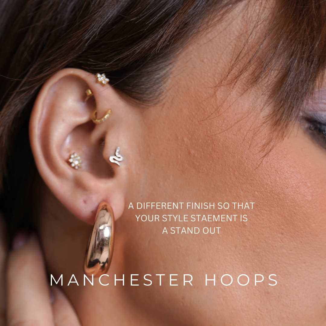 Manchester Hoop Earrings |  Lightweight, Anti-Tarnish