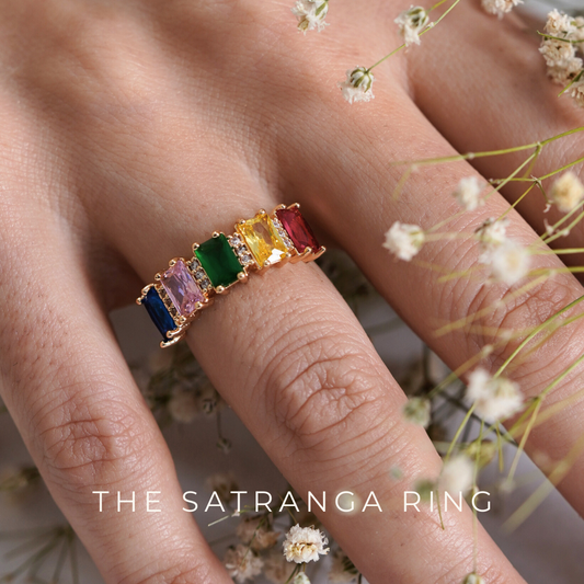 The Satranga Ring | 18K gold plated