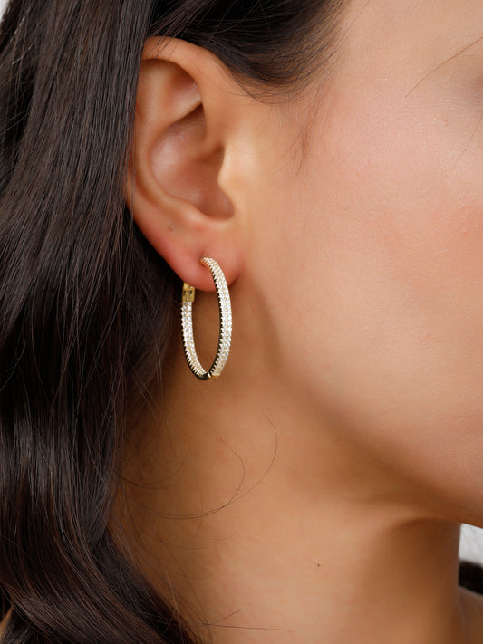 Circular Golden Earrings