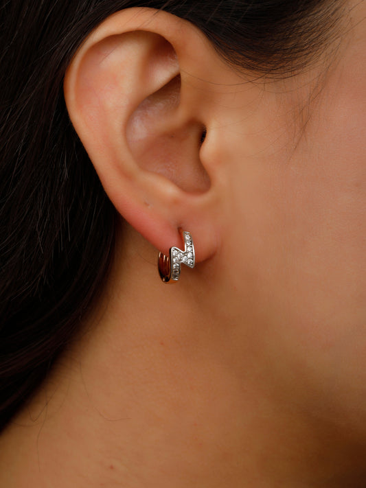 ZigZag Golden Hoop Earrings