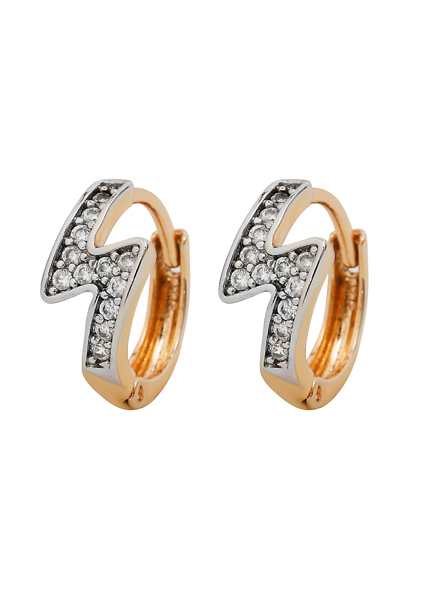 ZigZag Golden Hoop Earrings